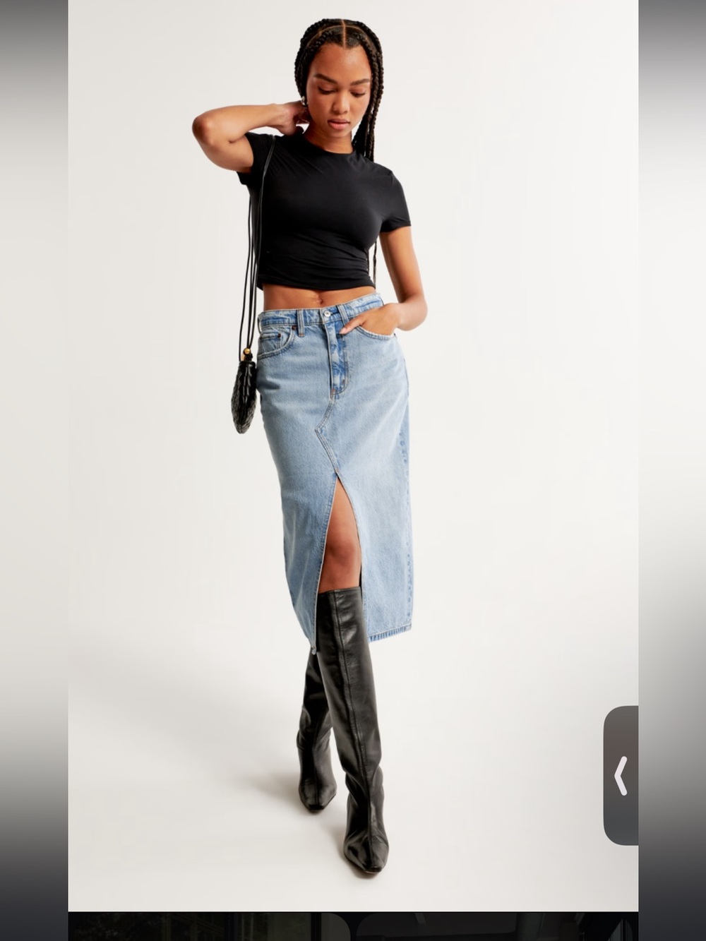 Abercrombie Denim Skirt with slit